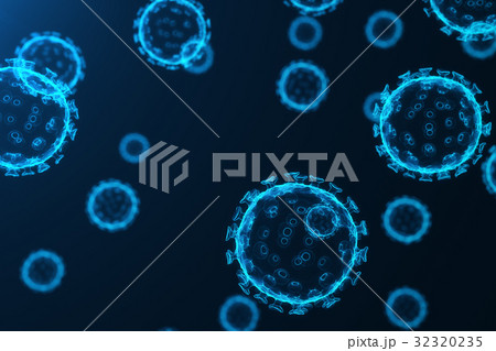 Virus and germs, bacteria, cell infected organism 32320235