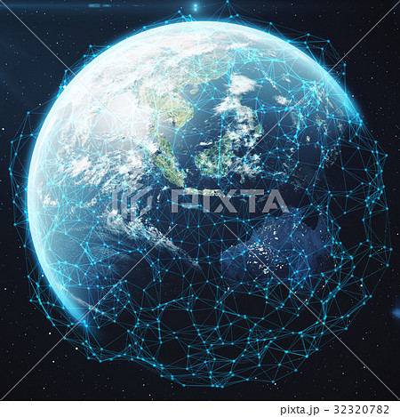 3D rendering Network and data exchange over planet 3D rendering Network and data exchange over planet 32320782