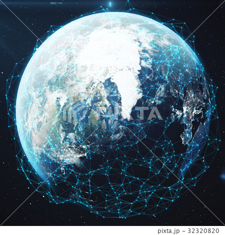 3D rendering Network and data exchange over planet 3D rendering Network and data exchange over planet 32320820