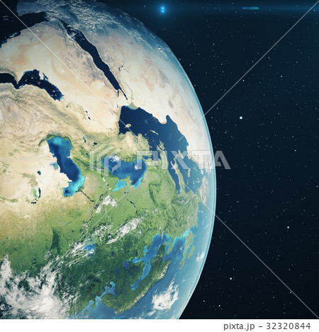 3D Rendering Planet earth from the space at night 32320844