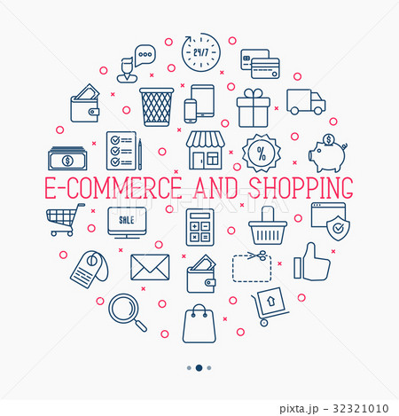 E-commerce, shopping circle concept 32321010