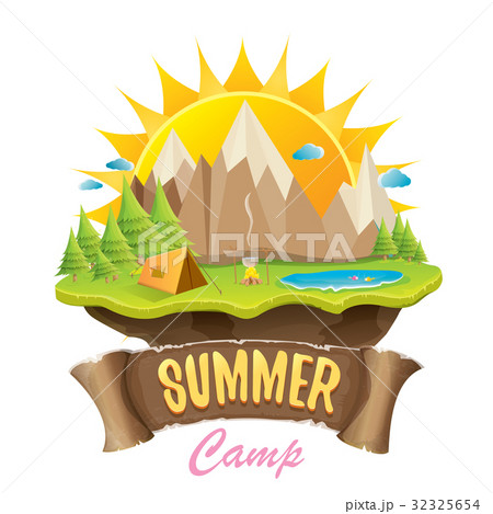 Vector summer campinng concept illustration 32325654