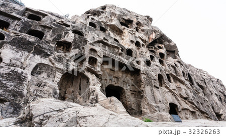 carved slope of West Hill in Longmen carved slope of West Hill in Longmen 32326263