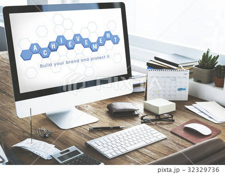 Network connection graphic overlay background on computer screen Network connection graphic overlay background on computer screen 32329736