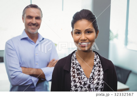 Portrait of executives standing together 32332567