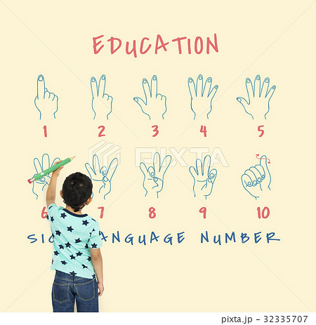 Sign Language Number Instruction Lesson Graphic 32335707