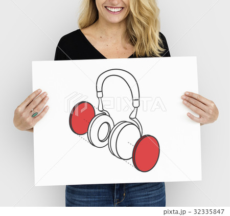 Earphone Headphone Listen Music Graphic 32335847