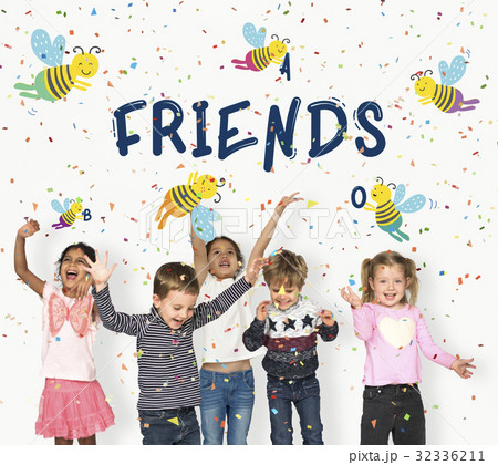Kids Children Friendship Together Team Bee Graphic Kids Children Friendship Together Team Bee Graphic 32336211