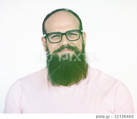 Man sitting and having a good time Man sitting and having a good time 32336468
