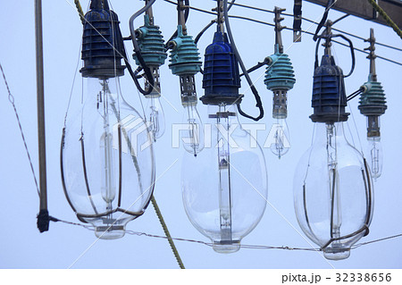 Squid Fishing Boat Light Bulb Used Fishing Stock Photos - Free