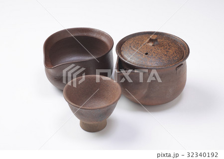 備前焼の茶器 32340192