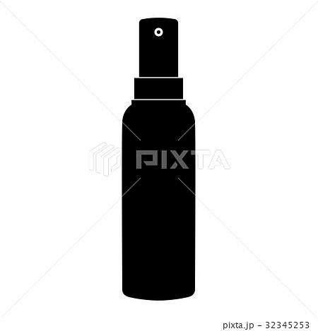 Spray the black color icon . Spray the black color icon . 32345253
