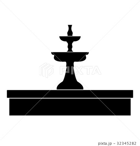 Fountain The Black Color Icon のイラスト素材