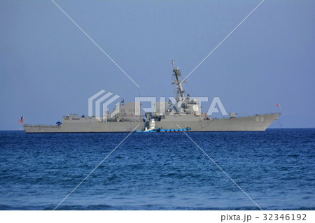 伊豆半島 イージス艦・マスティン 停泊 多々戸浜 海水浴場 (静岡県 南伊豆) 伊豆半島 イージス艦・マスティン 停泊 多々戸浜 海水浴場 (静岡県 南伊豆) 32346192