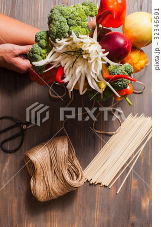Vegetable and fruit carving Vegetable and fruit carving 32346691