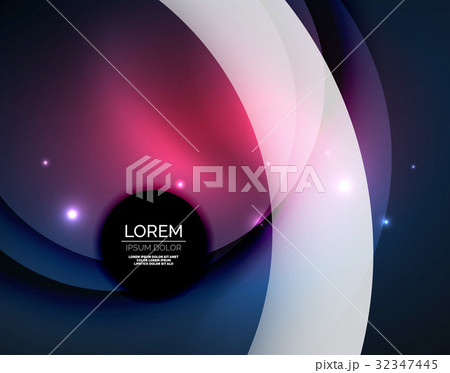 Overlapping circles on glowing abstract background Overlapping circles on glowing abstract background 32347445