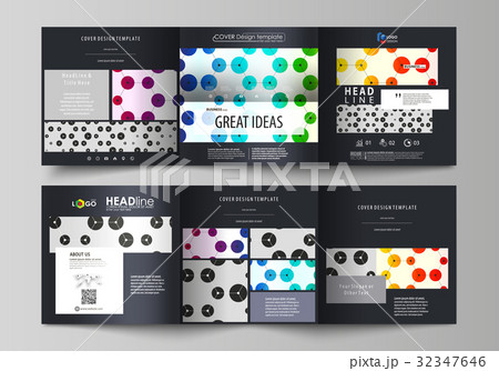 Business templates for tri fold square brochures 32347646