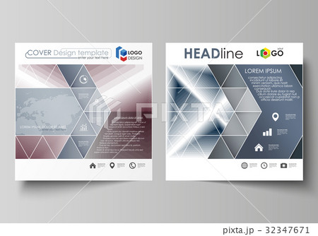 Business templates for square design brochure 32347671
