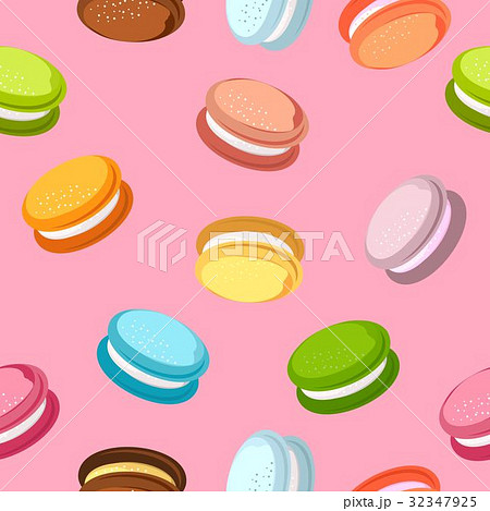 Macaroons seamless pattern 32347925