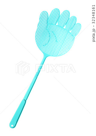 Blue Flyswatter isolated on white background 32348161