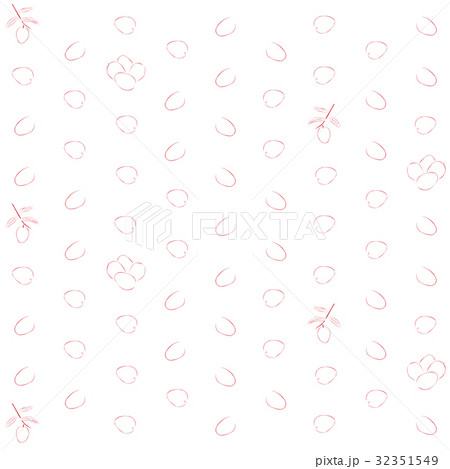 マンゴー 果物の柄 のイラスト素材