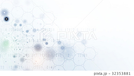 Abstract technology particle. Virtual molecule Abstract technology particle. Virtual molecule 32353881