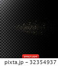 Vector illustration of a golden light ray with 32354937
