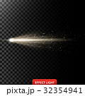 Vector illustration of a golden light ray with 32354941
