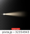 Vector illustration of a golden light ray, a light 32354943