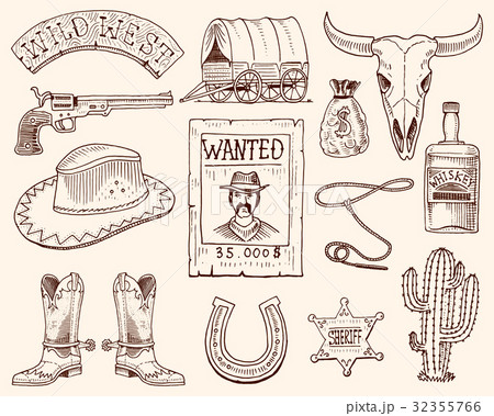 Wild west, rodeo show, cowboy or indians with Wild west, rodeo show, cowboy or indians with 32355766