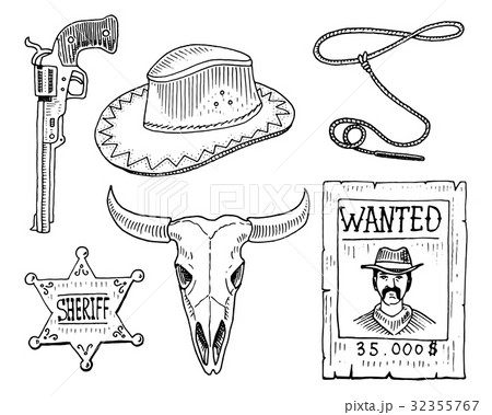 Wild west, rodeo show, cowboy or indians with 32355767