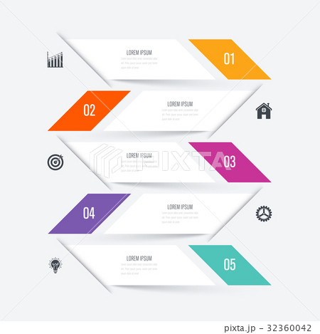Vector illustration infographic five options Vector illustration infographic five options 32360042