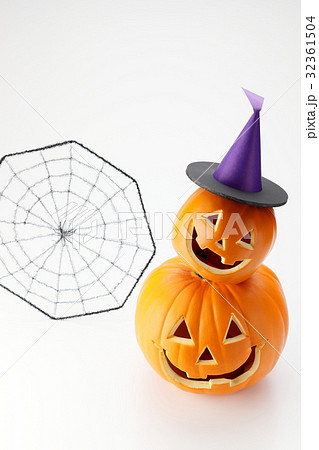 ジャックオーランタンとクモの巣 ジャックオーランタンとクモの巣 32361504