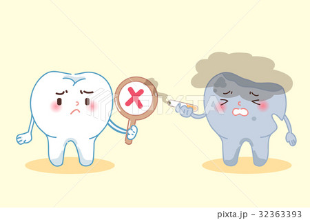 tooth with refusal to smoke 32363393