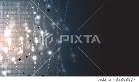 Abstract technology particle. Virtual molecule Abstract technology particle. Virtual molecule 32363977