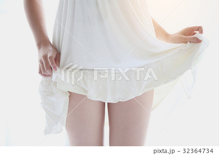 one asian girl leg in white tone one asian girl leg in white tone 32364734