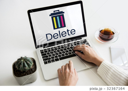 Delete cancel cut out remove erase edit 32367164