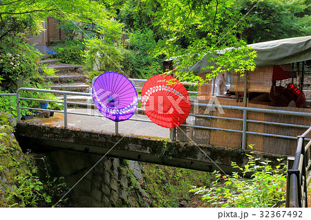 京都　大原　大原女の小径 32367492