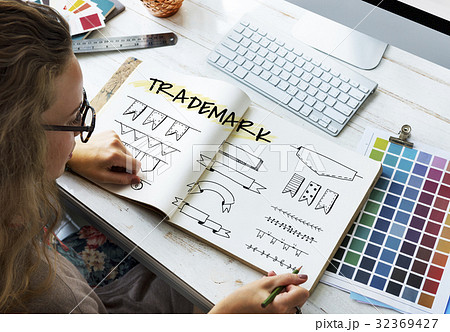 Minimalistic Creative Logo Label Product Trademark Design 32369427