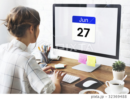 Date Month Calendar Schedule Planner Word Graphic 32369488