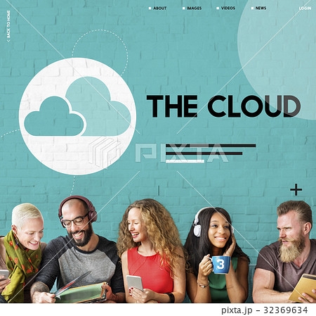 Cloud Computing Data Icon Sign 32369634