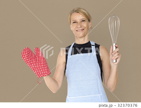 Blonde Woman Pastry Bakery Casual Blonde Woman Pastry Bakery Casual 32370376