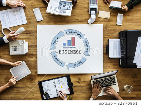 Business Venture Success Diagram Concept 32370861