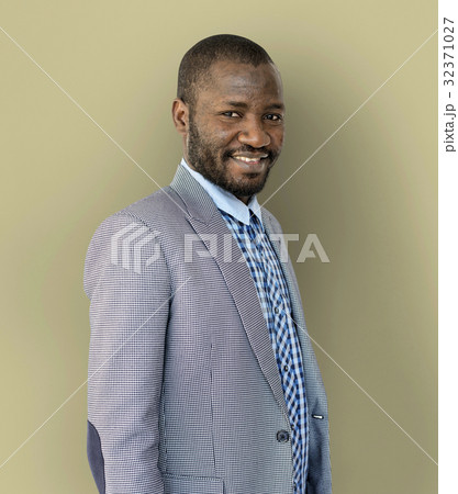 Adult African Man Smile Studio Portrait 32371027