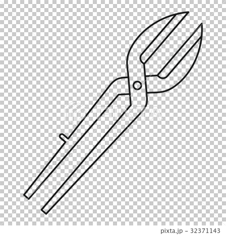 Metal scissors icon outline Metal scissors icon outline 32371143