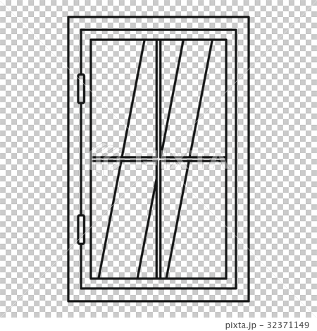 Closed window icon outline - Stock Illustration [32371149] - PIXTA