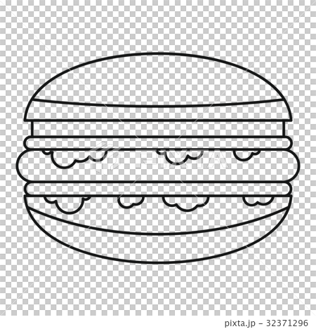 Burger icon outline Burger icon outline 32371296