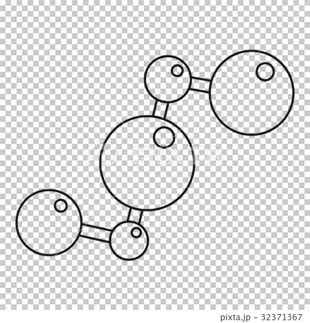 Chemical and physical molecules icon outline Chemical and physical molecules icon outline 32371367