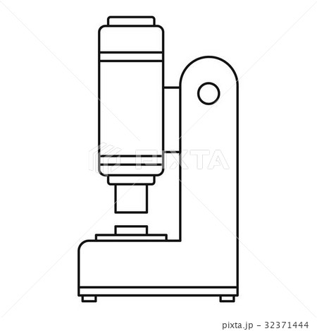 Blacksmith automatic hammer icon outline 32371444