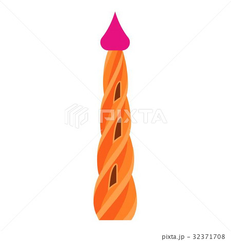 Fairy tower icon, cartoon style 32371708